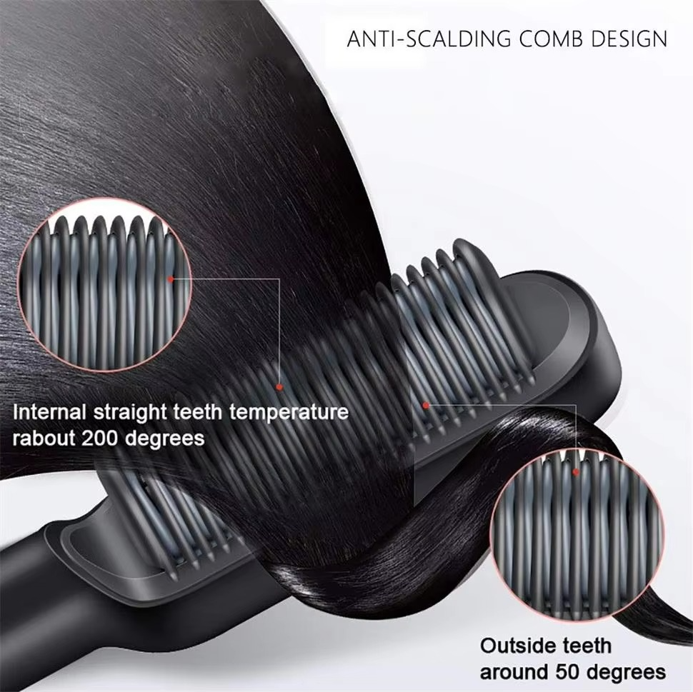 Hair straightening Brush